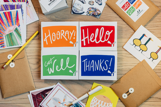 Hello Bunny Greeting Card Starter Pack - Set of 4 Cards