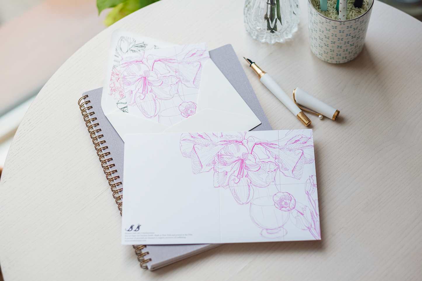Flower Sketch Card