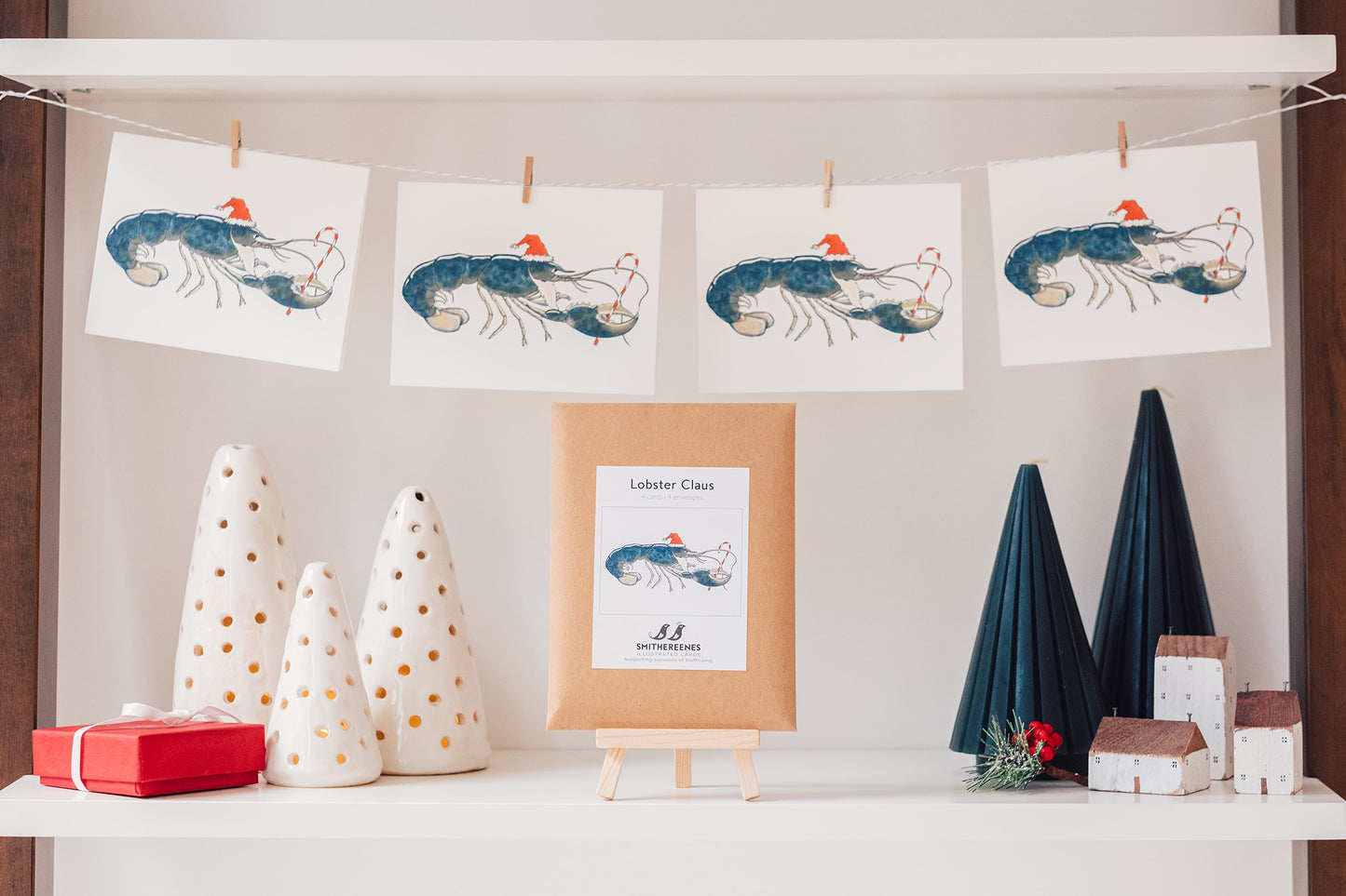 Lobster Claus - Set of 4 Cards