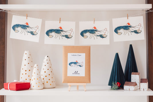 Lobster Claus - Set of 4 Cards