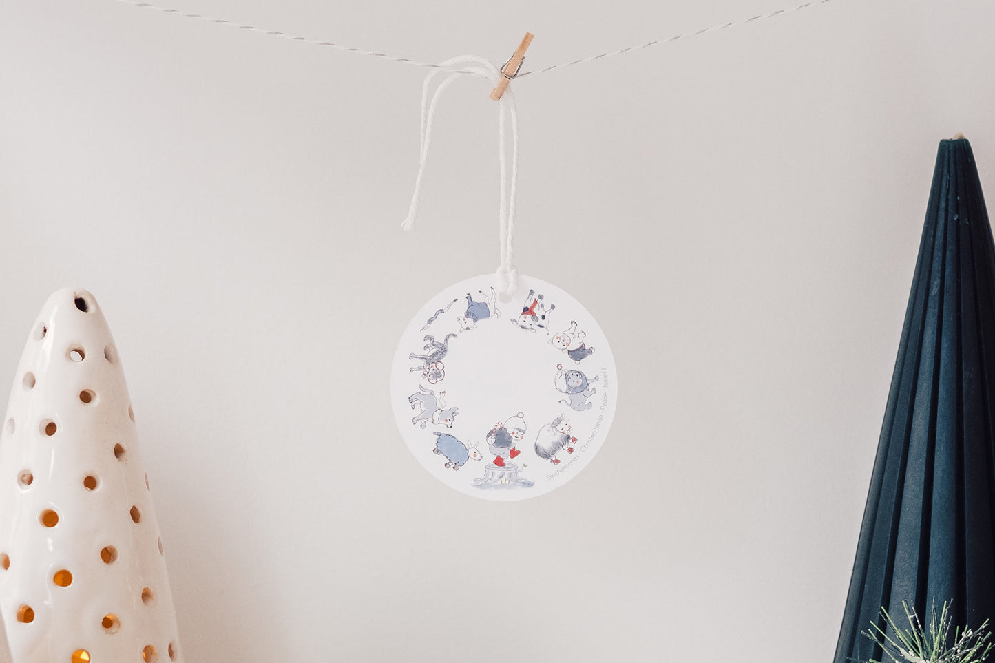 Peace - Set of 10 Gift Tags with String