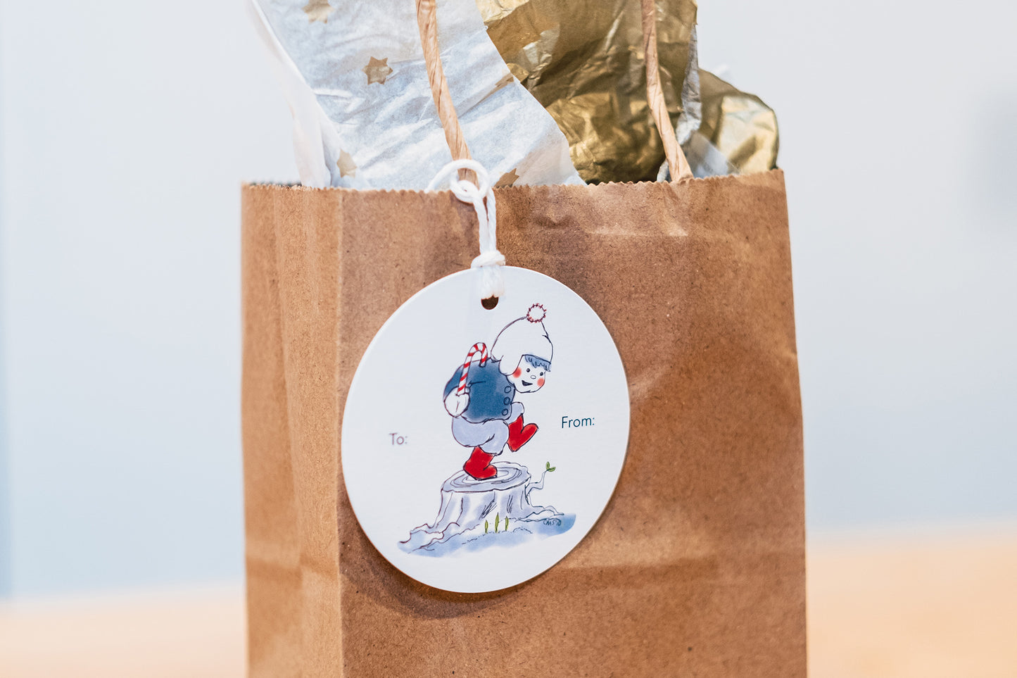 Peace - Set of 10 Gift Tags with String