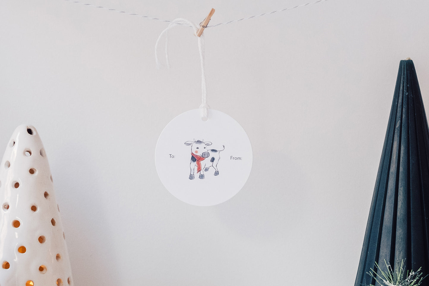 Peace - Set of 10 Gift Tags with String