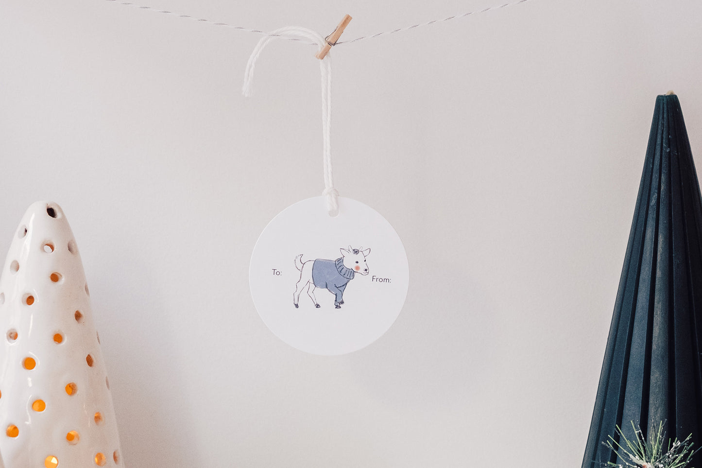 Peace - Set of 10 Gift Tags with String