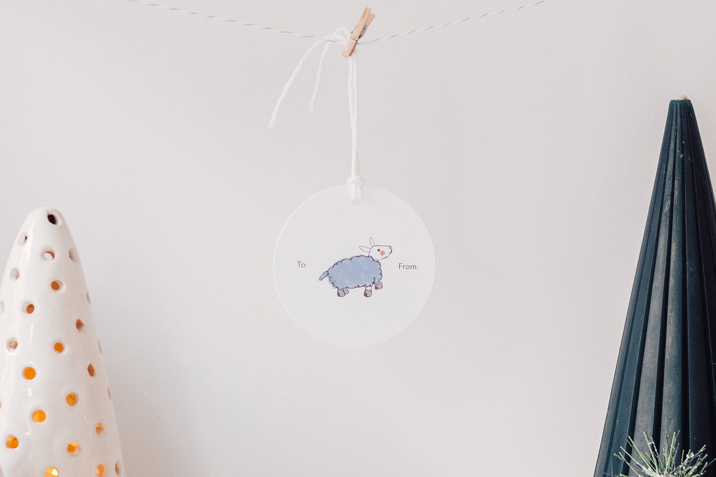 Peace - Set of 10 Gift Tags with String