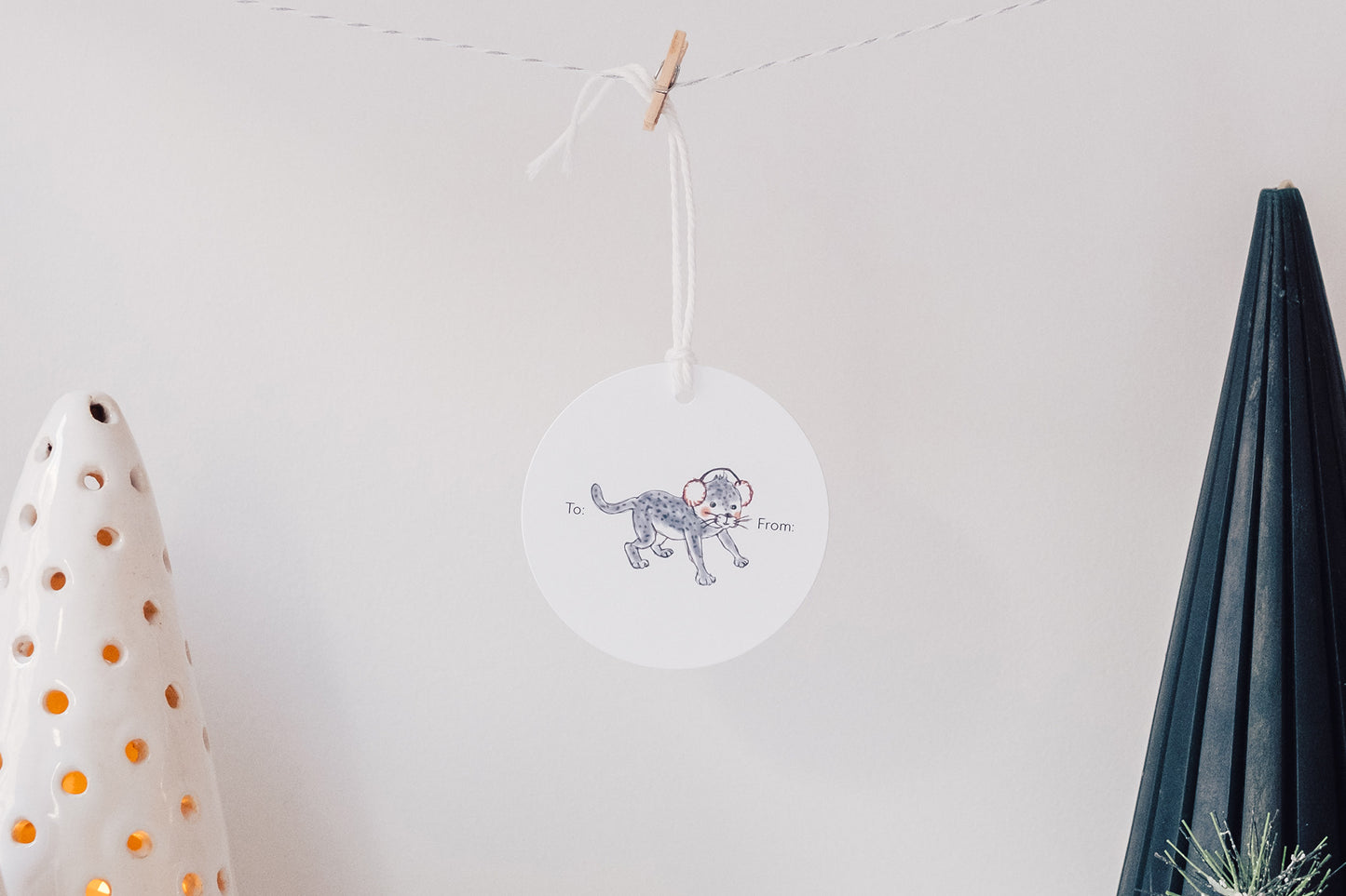 Peace - Set of 10 Gift Tags with String