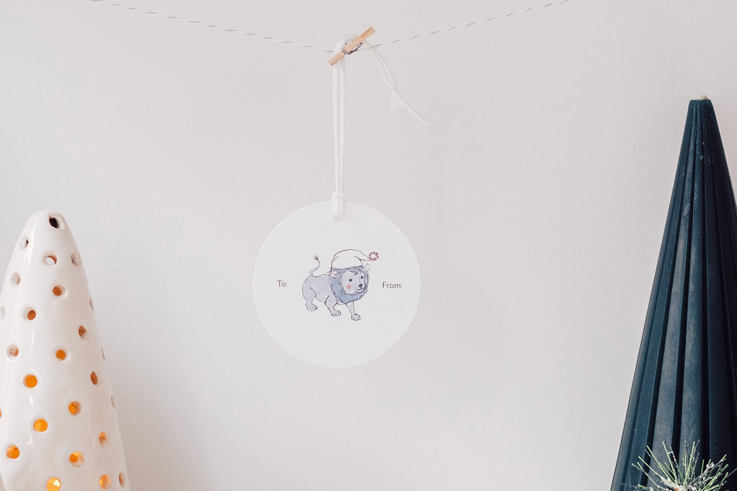 Peace - Set of 10 Gift Tags with String