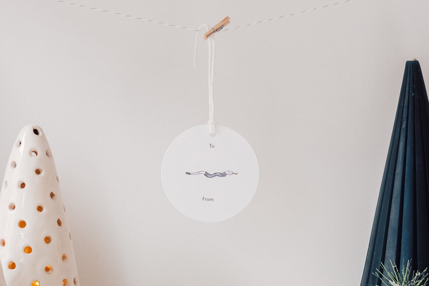 Peace - Set of 10 Gift Tags with String