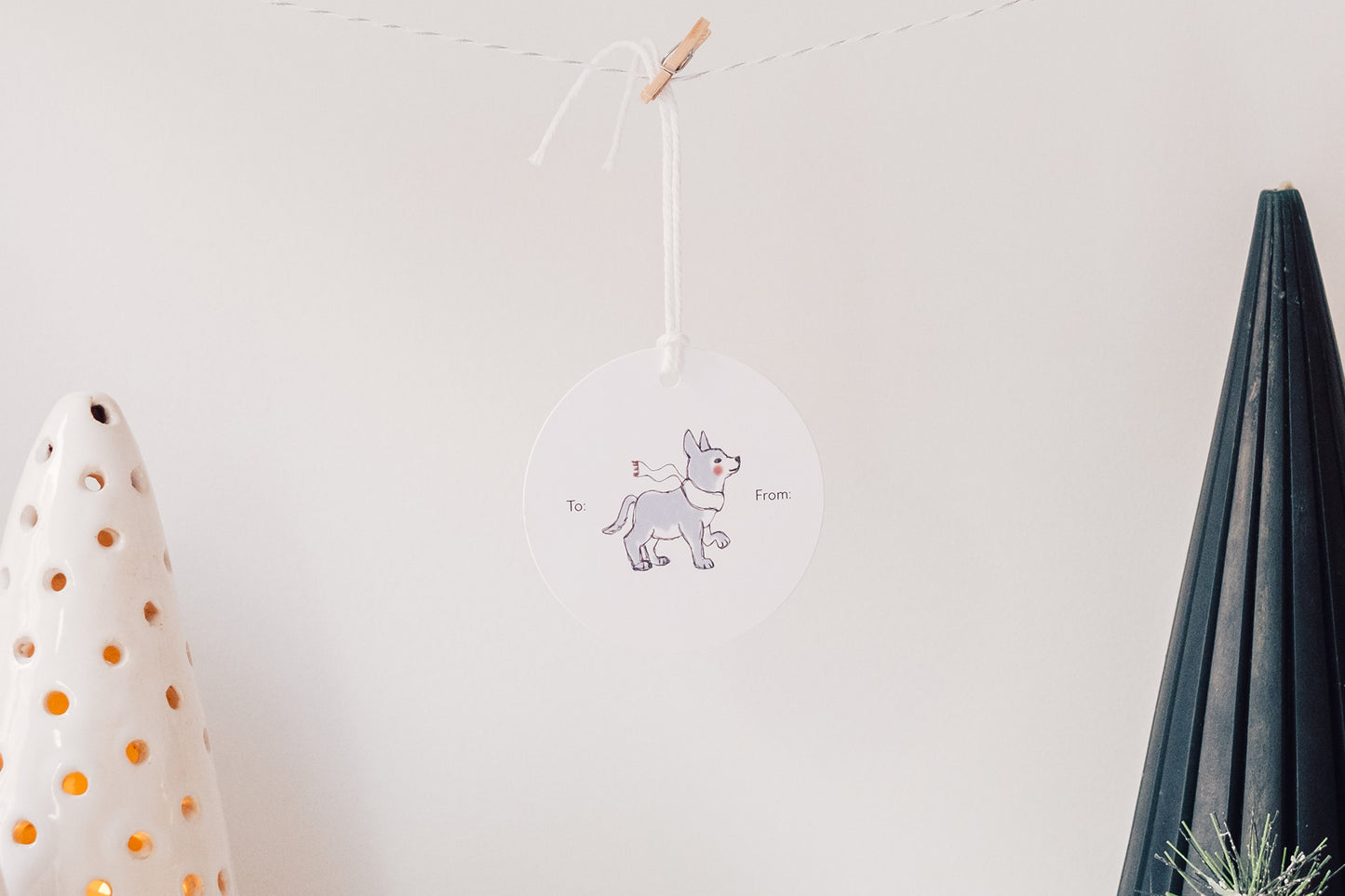 Peace - Set of 10 Gift Tags with String