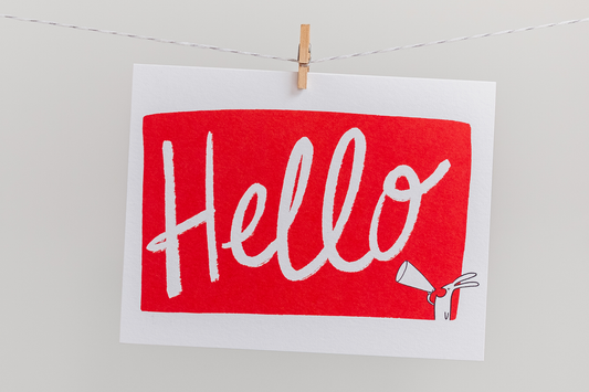 Hello Bunny Greeting Card Starter Pack - Set of 4 Blank Cards