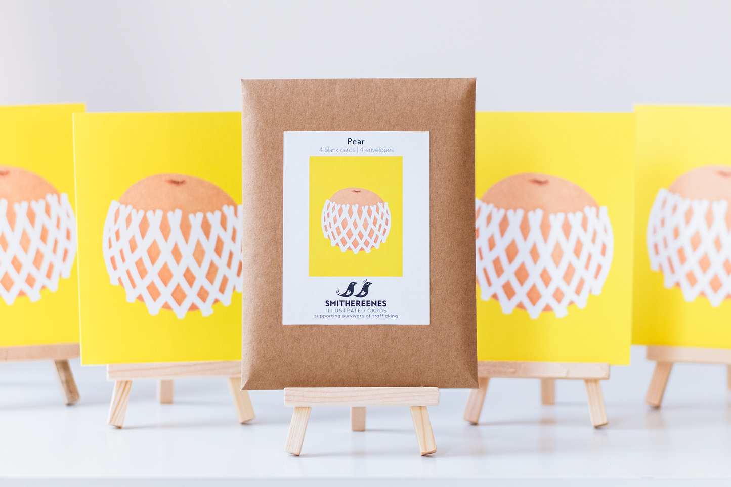 Pear – Set of 4 Blank Cards