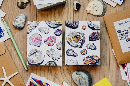 Rocks & Shells – Set of 4 Blank Cards